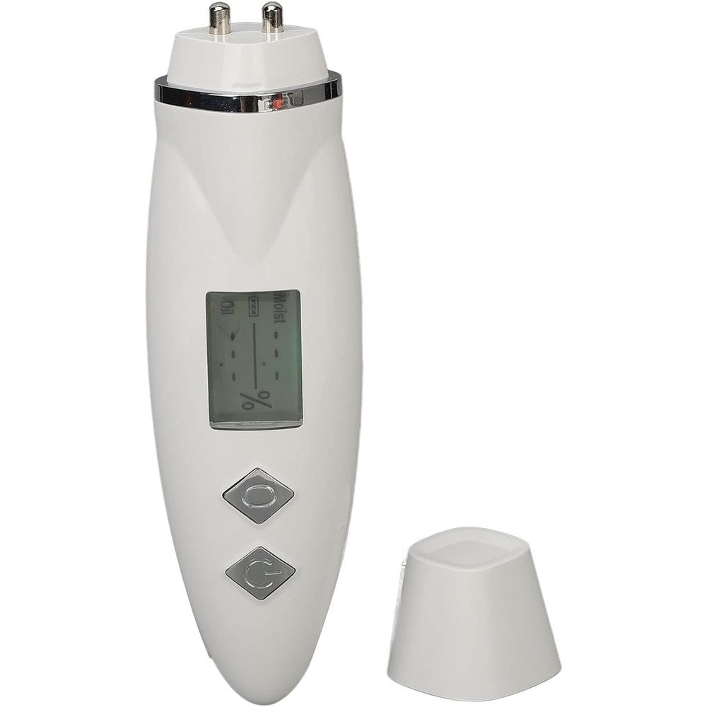 Fyearfly portable skin analyzer front view digital LCD display testing facial hydration levels.