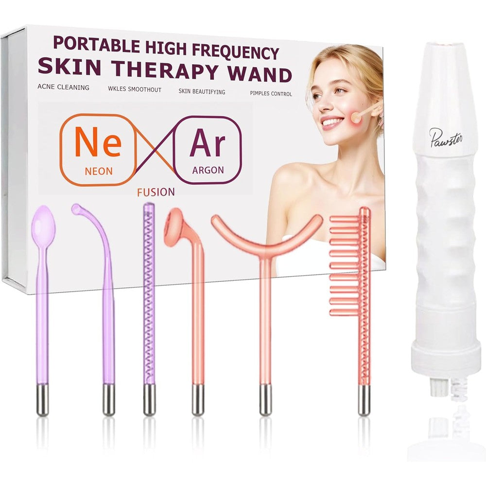 Pawster Skin Therapy Wand portable high frequency machine front view displaying the main control device.