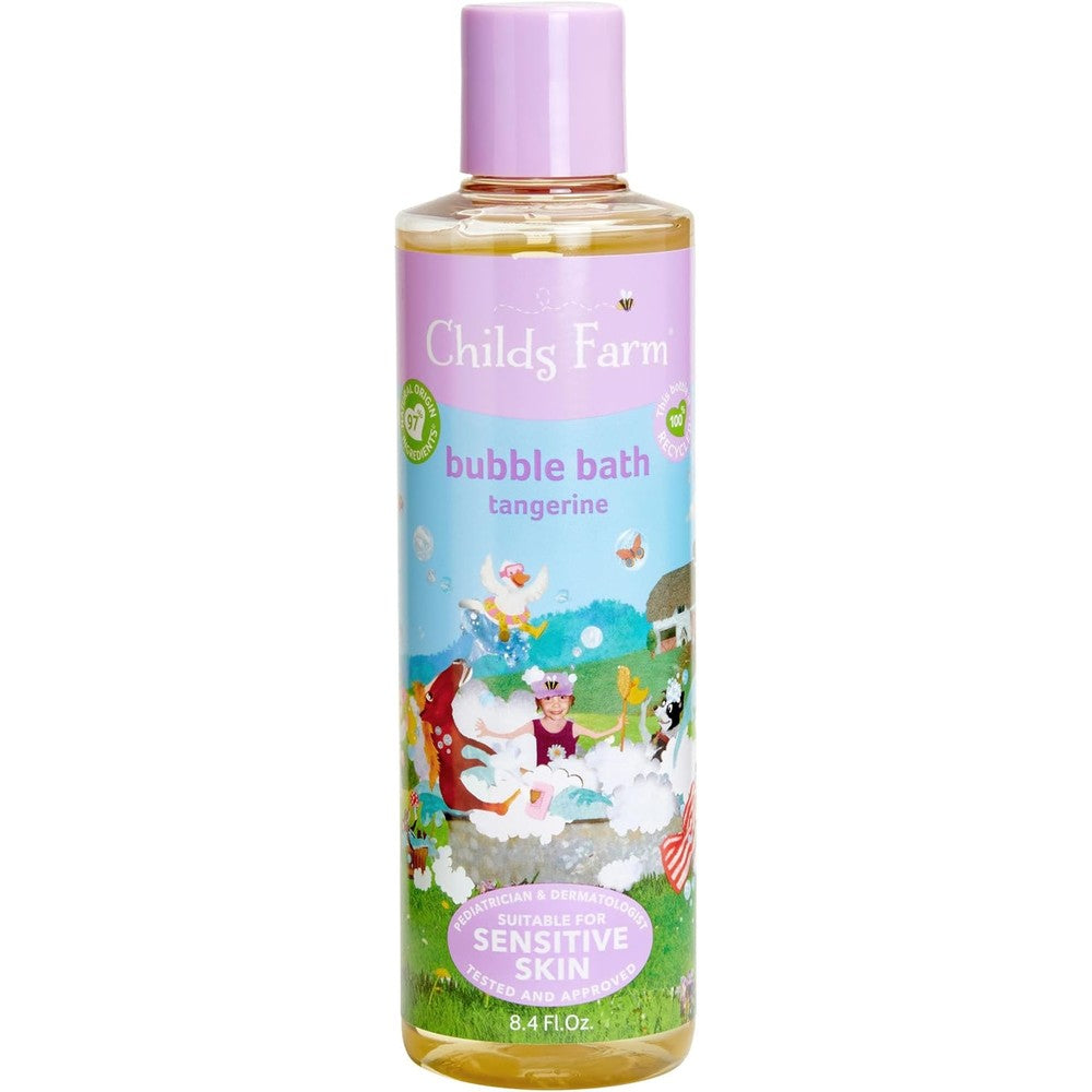 Childs Farm Kids Bubble Bath Organic Tangerine front bottle view