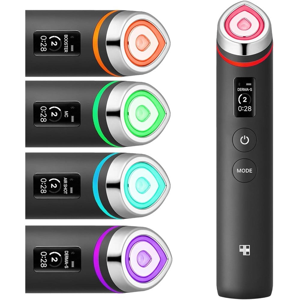 Medicube Age-R Booster Pro Black front view authentic Korean skincare device.