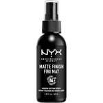 NYX Professional Makeup Setting Spray Matte Finish front view of the sixty milliliter bottle.