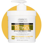 Advanced Clinicals Retinol Advanced Firming Cream front view pump bottle anti aging moisturizer