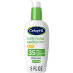 Cetaphil Daily Oil Free Facial Moisturizer SPF 35 front view bottle for sensitive skin