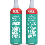 TreeActiv Salicylic Acid Back and Body Acne Spray front view bottle pack for clarifying body blemishes.