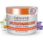 Imagine Dermatology Microdermabrasion Creamy Scrub front view container for at home skin resurfacing