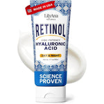 LilyAna Naturals Anti Aging Retinol Face Cream front view tube for wrinkle reduction