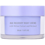 Meaningful Beauty Age Recovery Night Crème front view jar with lavender lid
