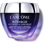 Lancôme Rénergie Lift Multi Action Night Cream 50ml front view of purple jar with silver cap