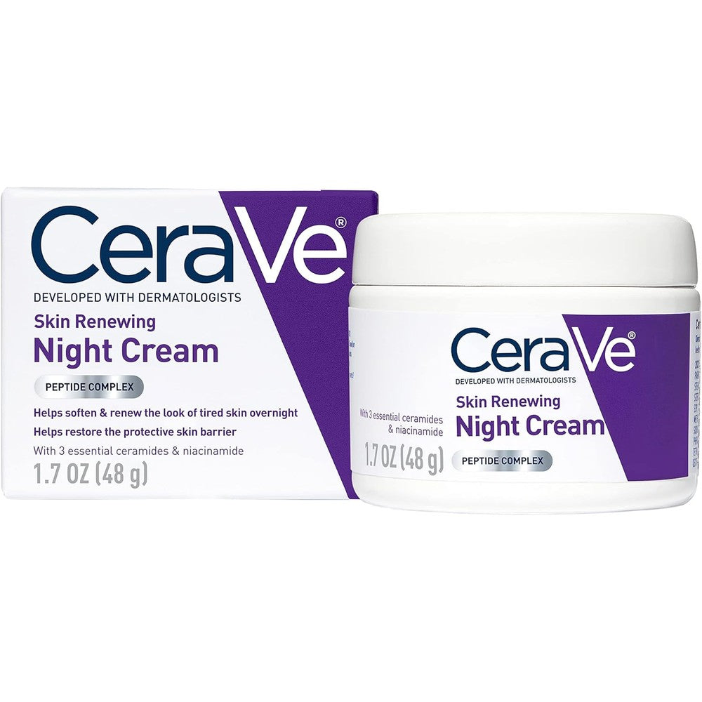 CeraVe Skin Renewing Night Cream 48g authentic US pack front view