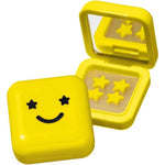 Starface World Hydro-Stars pimple patches front view with bright yellow mirrored compact case