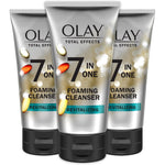 Olay Total Effects Revitalizing Foaming Facial Cleanser front view pack of three