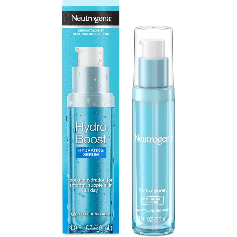 Neutrogena Hydro Boost Hydrating Hyaluronic Acid Serum front view bottle
