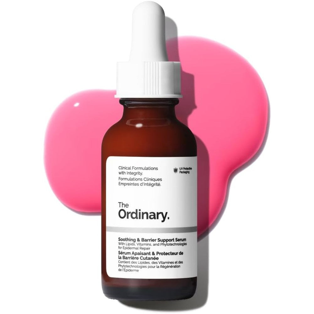 The Ordinary Soothing and Barrier Support Serum 30ml front view for skin repair.