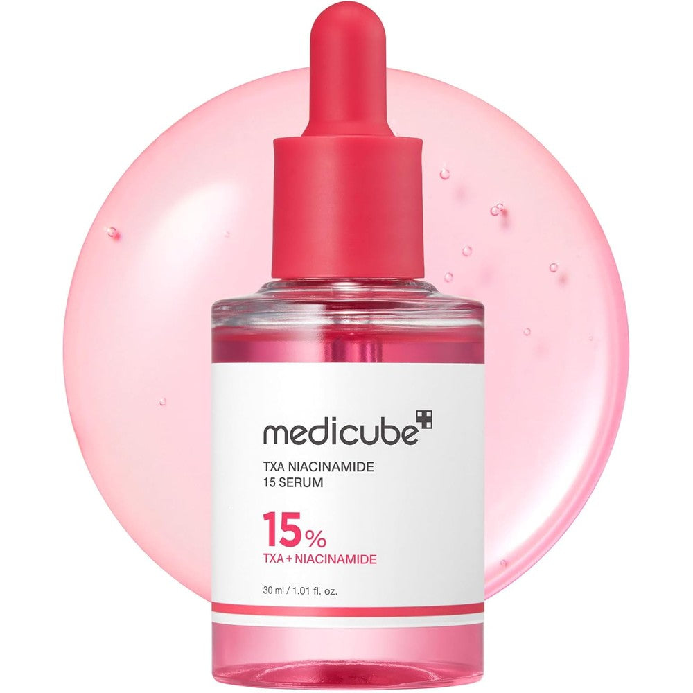 Medicube TXA Niacinamide 15% Glow Facial Serum front view bottle for hyperpigmentation care