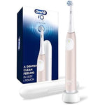 Oral-B iO Series 2 rechargeable toothbrush in peach with gentle care brush head