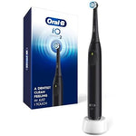 Oral-B iO Series 2 Electric Toothbrush in Night Black front view showcasing the sleek ergonomic handle.