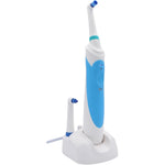 ROTADENT PROCARE professional rotary electric toothbrush front view with white handle and charging dock.