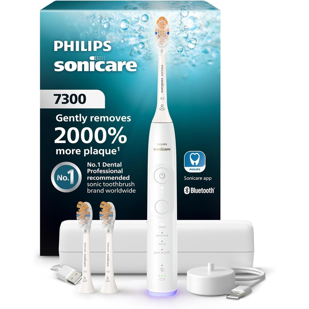 Philips Sonicare 7300 Series Electric Toothbrush Next Generation Sonicare Technology With Pressure Sensor And Travel Case White Model HX7420/07 - Image 1