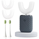 Elotame Ultrasonic Automatic Electric Toothbrush front view in Deep Blue