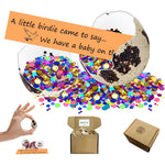 1DFAUL surprise quail egg pregnancy announcement front view of craft box