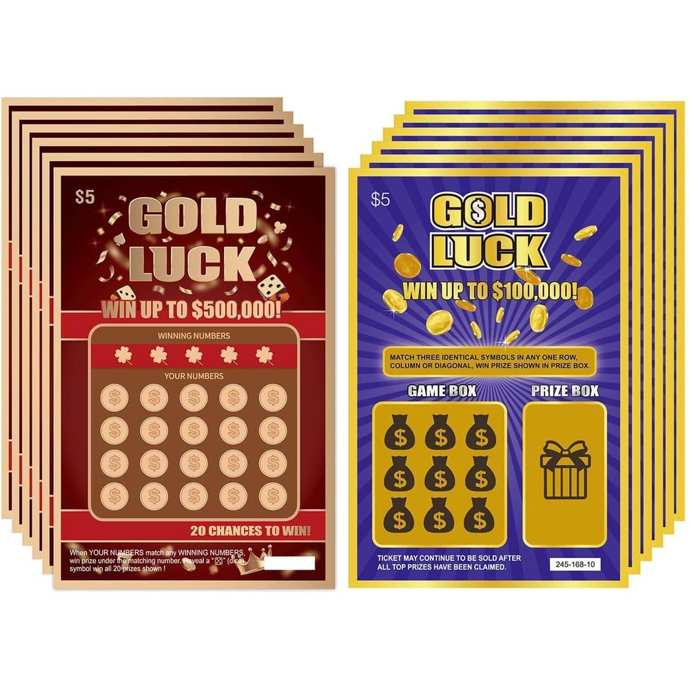 Wingkind pregnancy announcement scratch off cards front view showing realistic lottery ticket design