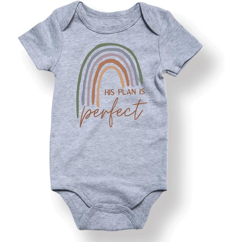 Hrcfbk newborn infant rainbow bodysuit front view premium pregnancy announcement clothes