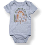 Hrcfbk newborn infant rainbow bodysuit front view premium pregnancy announcement clothes