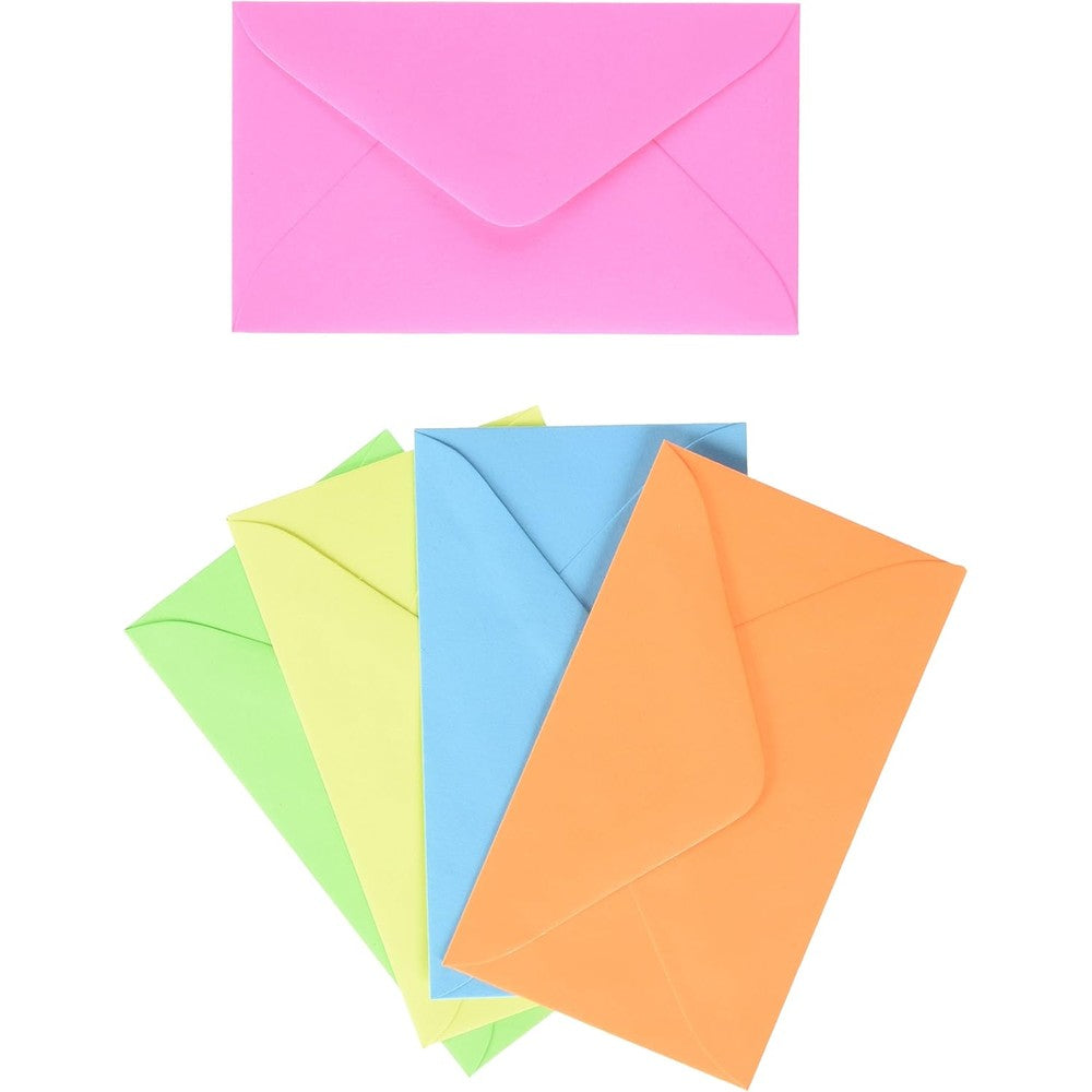 Party Explosions Enclosure Card Envelopes front view assorted colors stationery