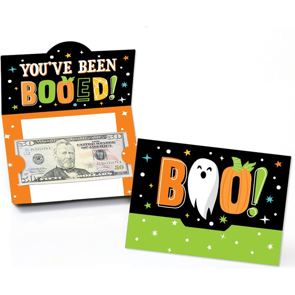 Big Dot Of Happiness You've Been Booed Ghost Halloween Party Money And Gift Card Holders Set Of Eight - Image 1