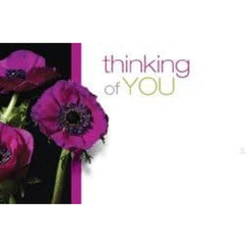 Mayflower Products Thinking of You floral enclosure cards front view pack
