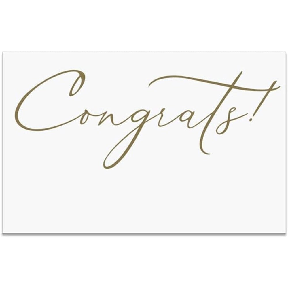 Generic Congrats Gloss Enclosure Card 50 Pack front view