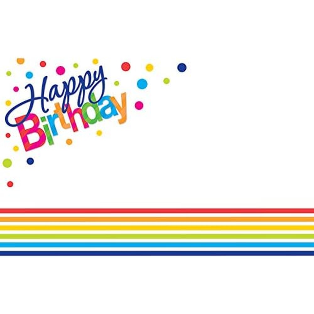 burton+BURTON Happy Birthday Enclosure Cards front view premium birthday gift tags