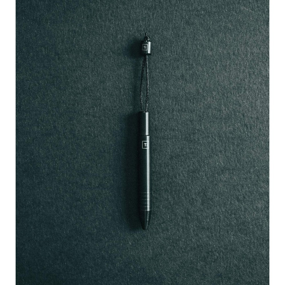 Big Idea Design Ti Mini Pen black front view minimalist EDC tool