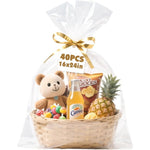 Nuitpy cellophane gift basket bags forty piece pack front view packaging