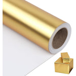 NESCCI matte metal gold gift wrapping paper front view roll for premium product presentation