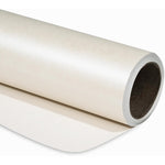 RUSPEPA off white matte wrapping paper front view roll showcasing pearlescent lustre texture.