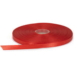 Stuffvisor Red Satin Ribbon Roll 1/4 inch front view
