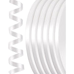 PartyWoo white curling ribbon 6 rolls set front view