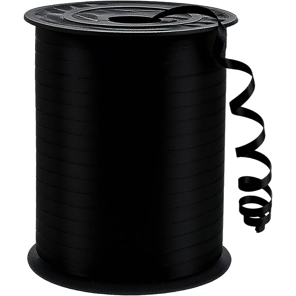 Tzifqo black curling ribbon roll front view