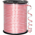 Omiselio 500 yard heart curling ribbon roll front view for gift wrapping.