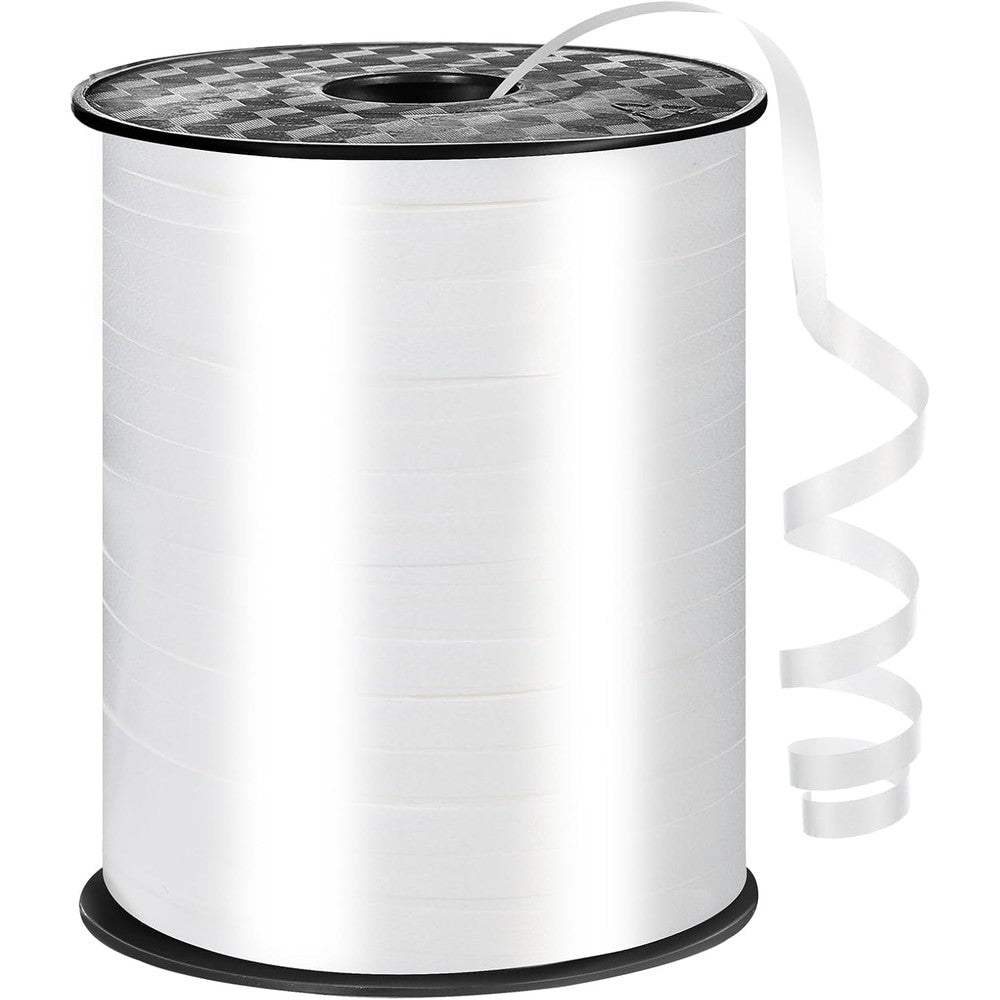 Woric white curling ribbon 600 yards roll front view