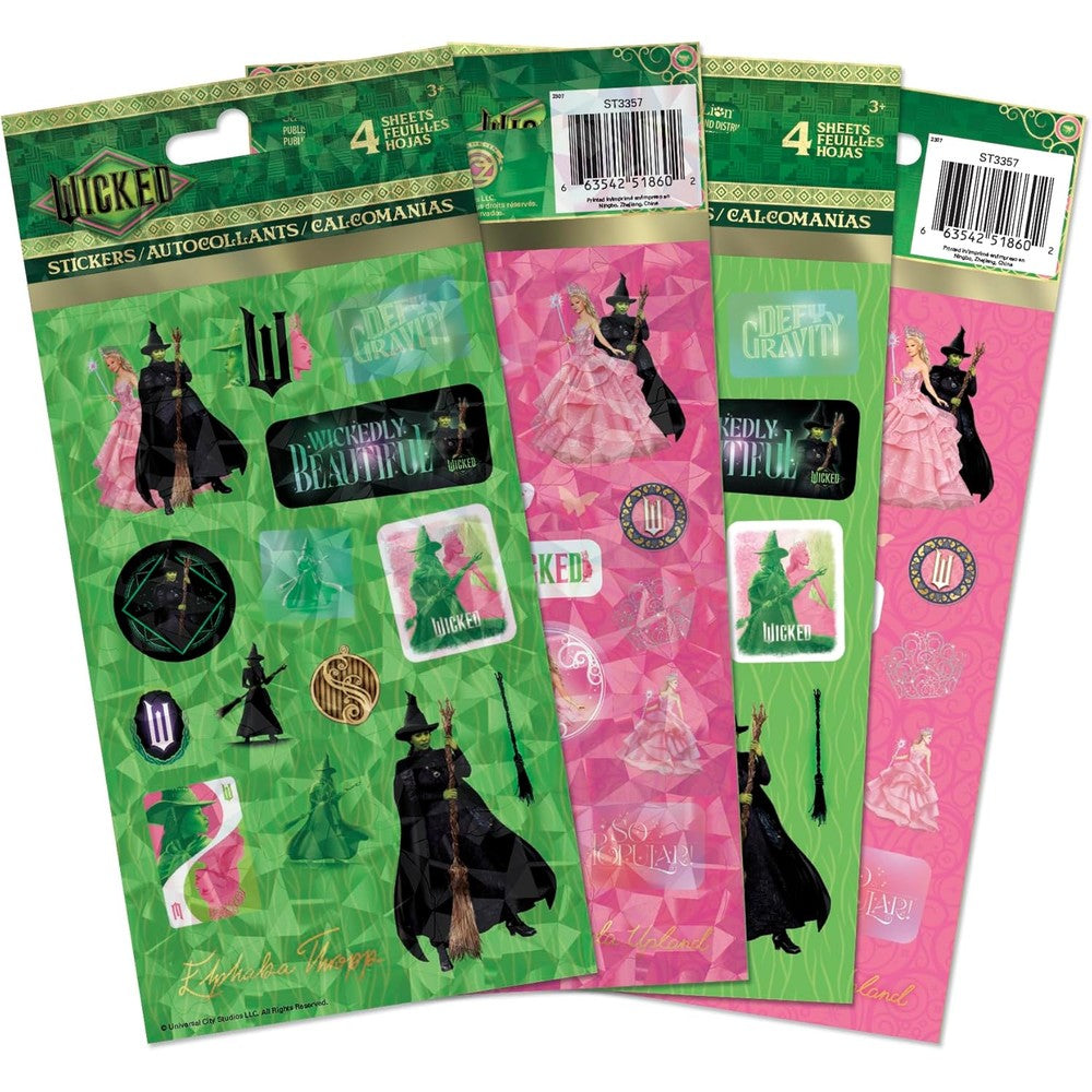 Wicked - Part 1 Standard Stickers - 4 Sheet – Dropy India