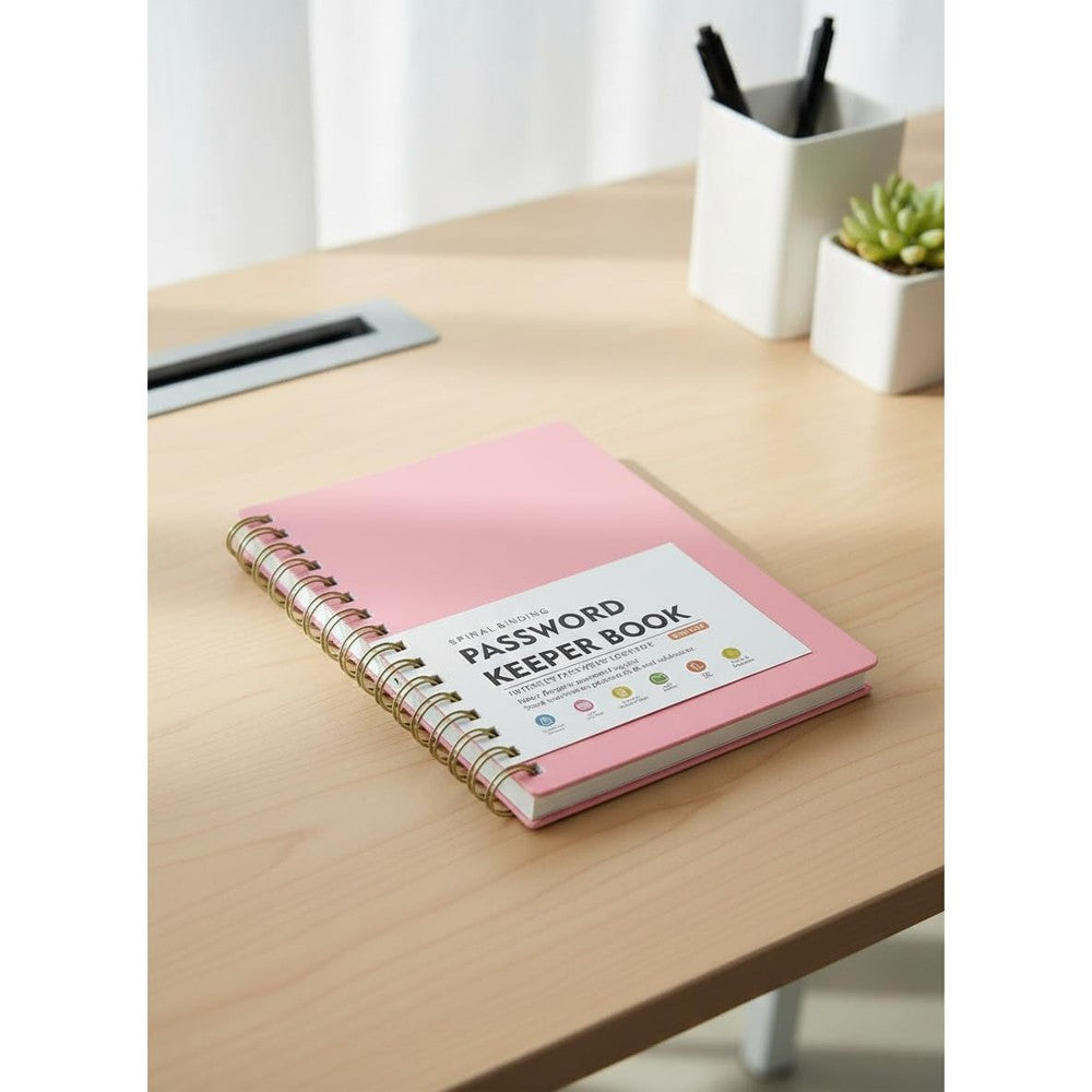 Than Thi A6 pink travel journal front view