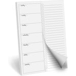 321Done weekly plan magnetic notepad front view showing two column layout