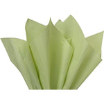 PremiumSuppliesTX Sage Green Bulk Tissue Paper front view stack for premium gift packaging