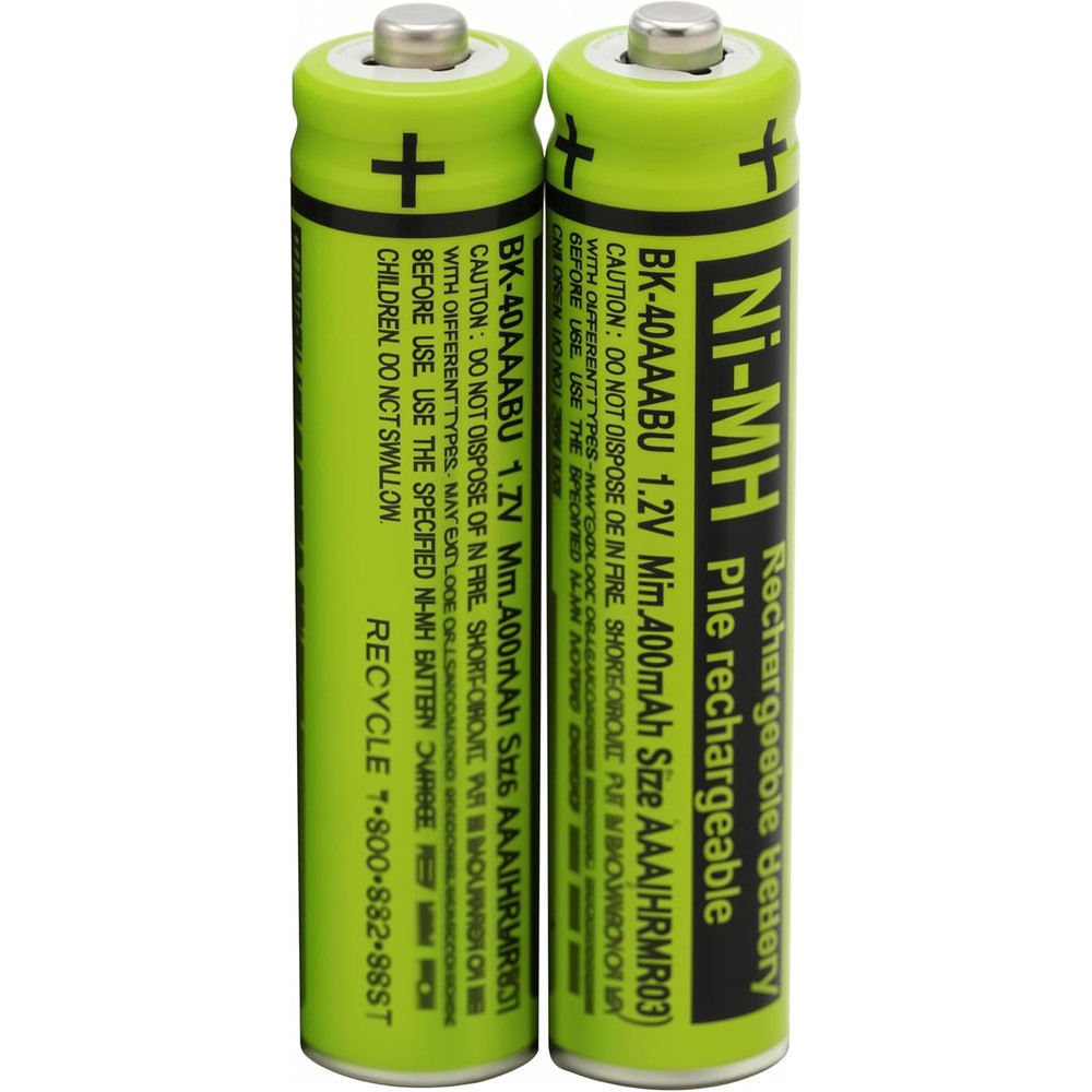 Cerepros BK-40AAABU rechargeable AAA batteries front view replacement power packs for cordless phones
