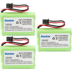 Kastar AAAX3 3.6V Ni-MH rechargeable cordless phone battery pack front view