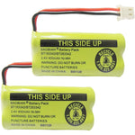 BAOBIAN cordless home phone battery twin pack front view showing the connector plug