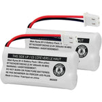 iMah cordless phone battery pack front view showcasing the terminal connector plug.