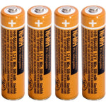 Pingju NI-MH AAA rechargeable battery 4-pack front view for cordless phones.